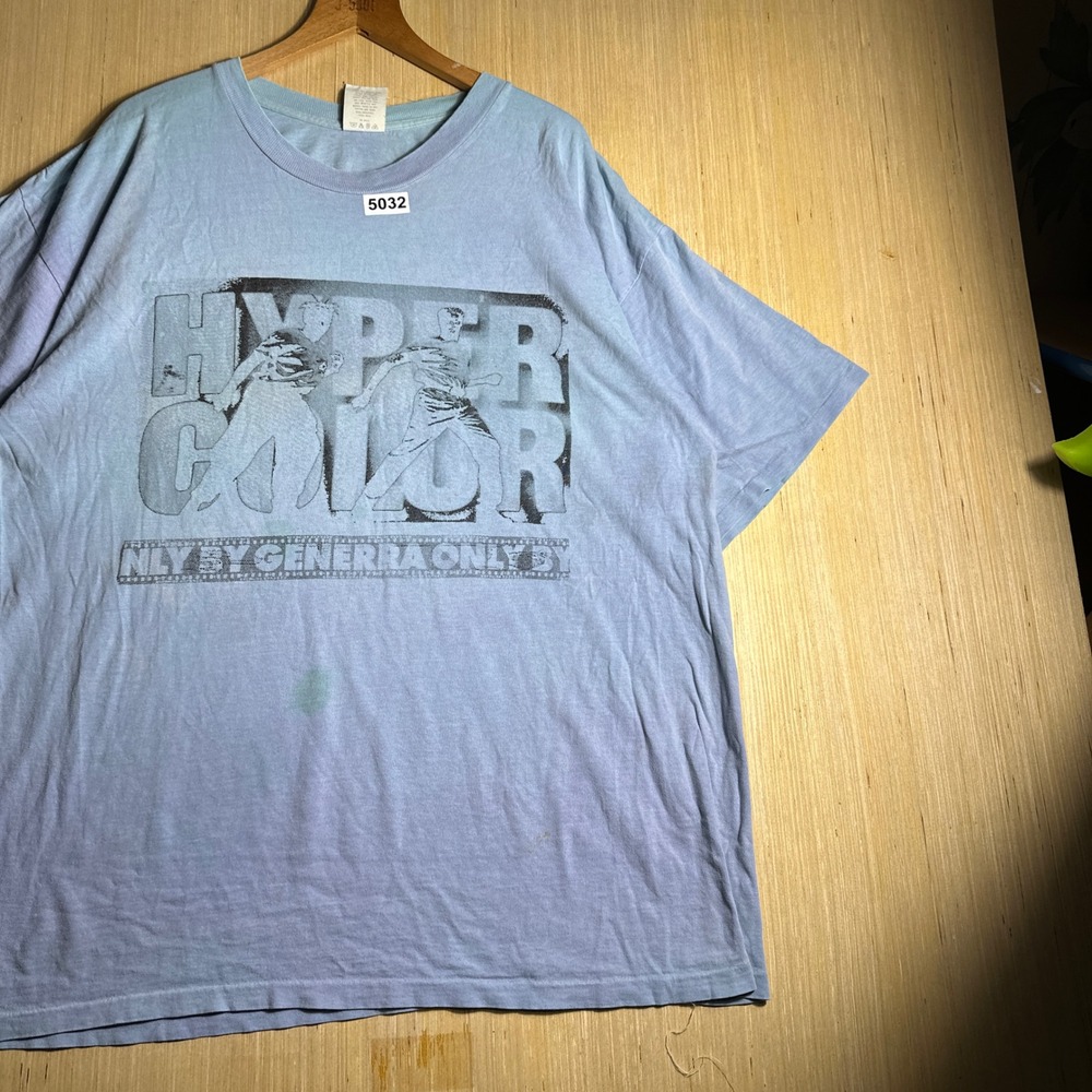 Vintage Generra Hypercolor T Shirt Mens XL Blue 90s Heat Sensitive Graphic Tee - Picture 3 of 15